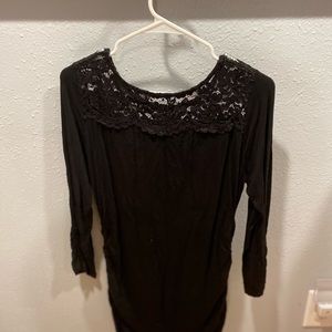 Black lace top